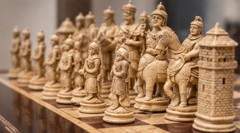 Chess was invented in India.