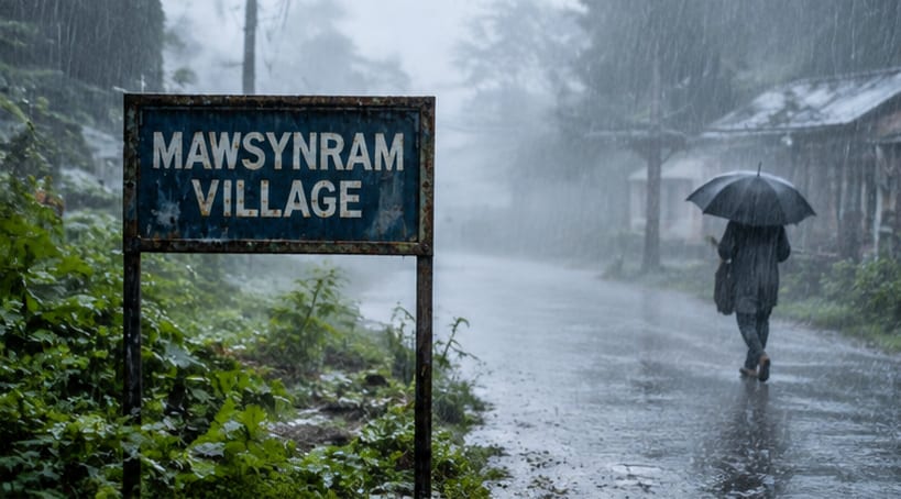 The wettest place on Earth is a village in northeast India.