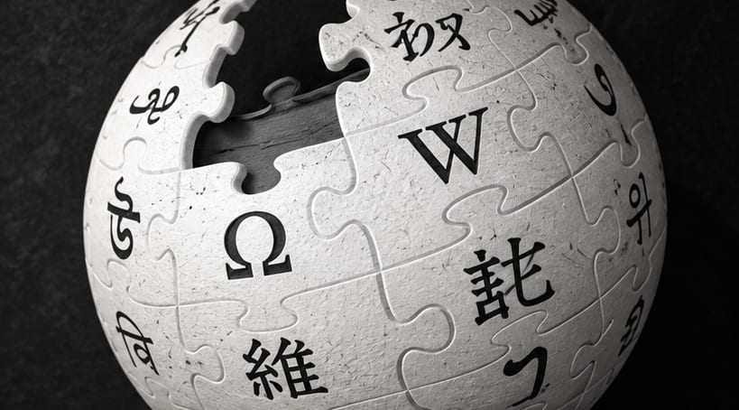 Wikipedia's logo is an unfinished globe made of puzzle pieces.
